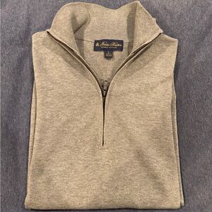 Brooks Brothers Men's Supima Cotton Quarter-Zip Sweater - Small